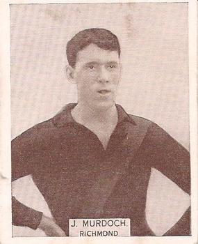 1933 Wills's Victorian Footballers (Large) #52 Joe Murdoch Front